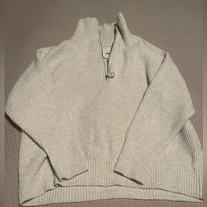 Aerie waffle knit half zip sweater